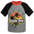 thumbnail image 3 of Jurassic World Jurassic Park Toddler Boys T-Shirt and French Terry Shorts Outfit Set Toddler to Big Kid, 3 of 5