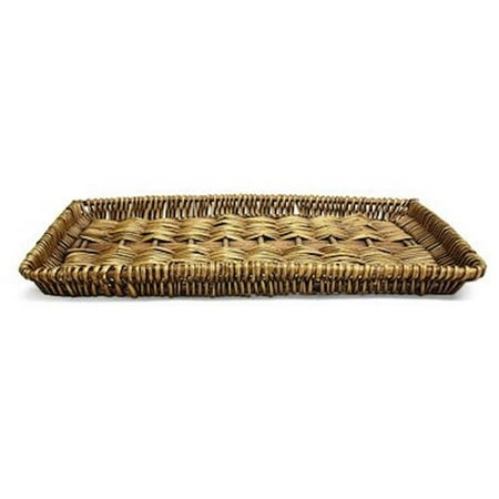 

Mr. MJs Trading AI-5185-80 Brown Willow Rectangular Tray