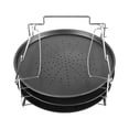 thumbnail image 3 of 3 Tier Pizza Pans, 13inch Pizza Pans with Holes, Pizza Pan Tray, Nonstick Carbon Steel Baking Pan Gloria Bandeja para hornear, 3 of 9