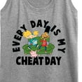 thumbnail image 3 of Hey Arnold! - Cheat Day - Women's Racerback Tank Top, 3 of 5