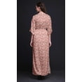thumbnail image 2 of Bimba Rayon Leaves & Flowerpecker Bird Printed Womenâ€™s Long MaxiÂ&nbsp;DressÂ&nbsp;Gown With Side Slit-XXX-Large, 2 of 6