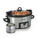 Crock Pot Quartt Cook & Carry Mijoteuse avec 16 Onces Peu de Chauffe-Plats - Acier Inoxydable (SCCPVL619-S-A) – image 1 sur 2