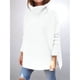 thumbnail image 4 of Suéteres de Cuello Alto de Gran Tamaño para Mujer, Larga de Murciélago, Dobladillo Abierto, Túnica, Suéter de Punto, Tops M, 4 of 7