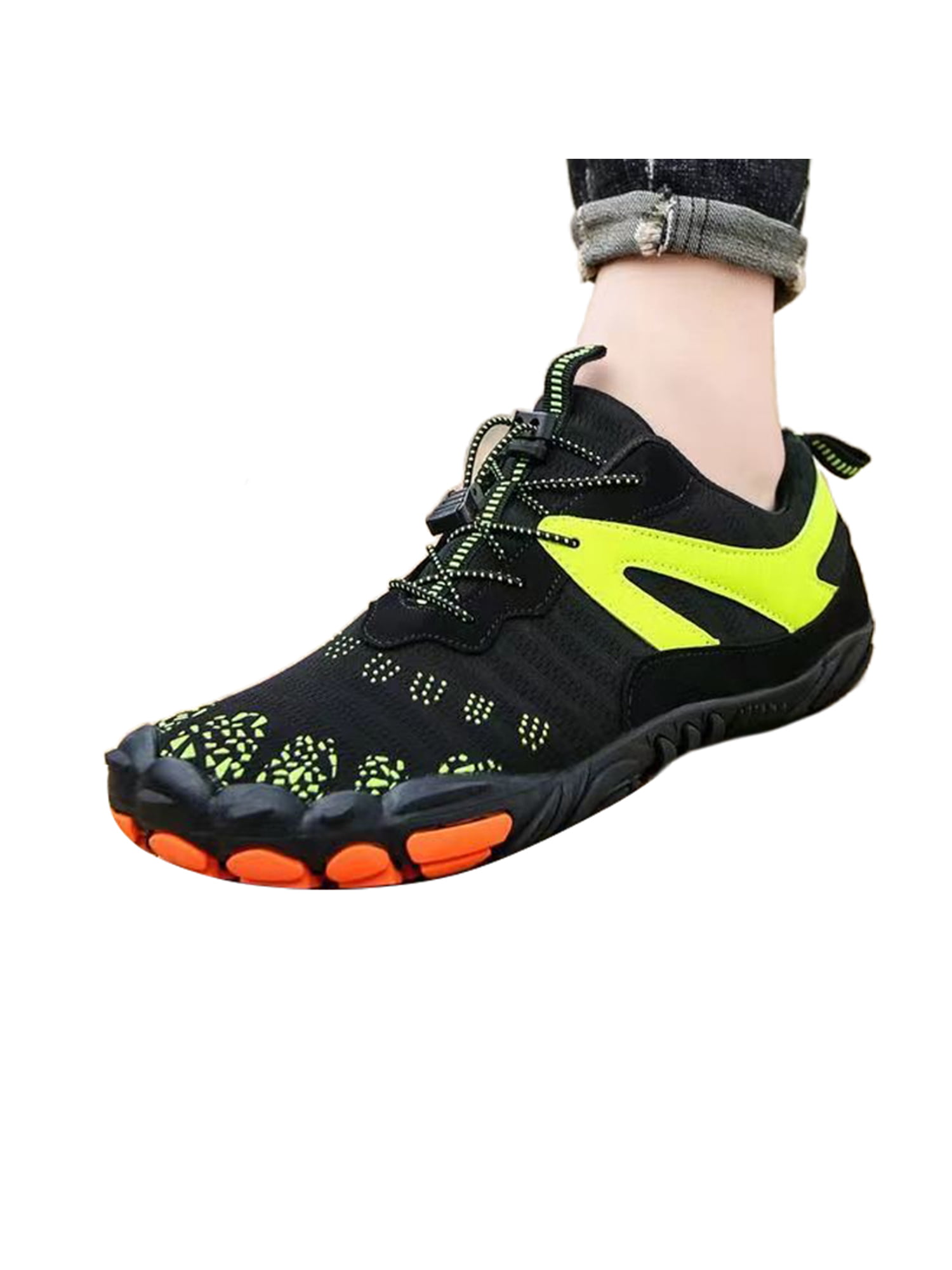 Lacyhop Womens Mens Water Shoes Dry Yoga Shoe Barefoot Aqua Socks Swim Comfort Sneakers Slip Resistant Athletics And Yellow Stripe - Walmart.com