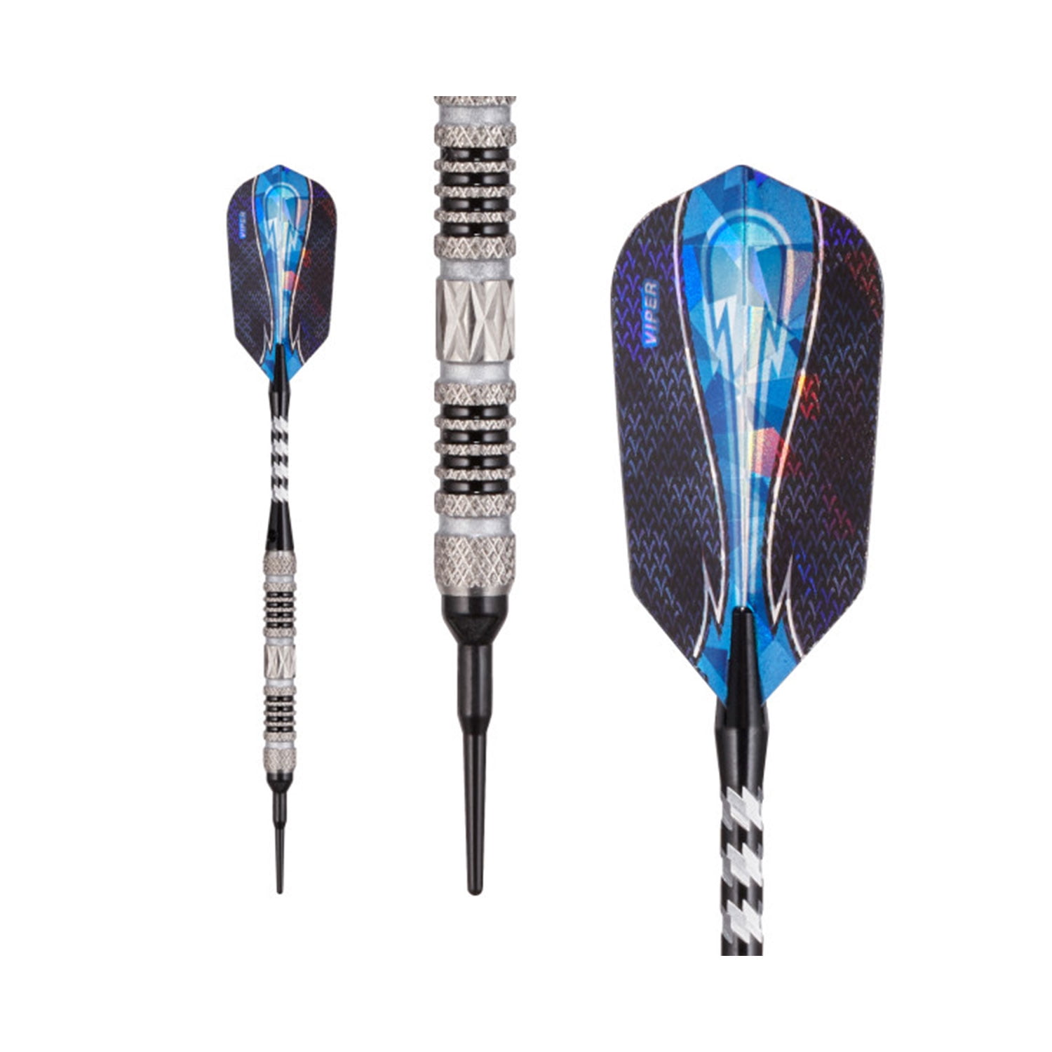 Viper Astro 80% Tungsten Professional Soft Tip Dart Set, Black, 16 Grams
