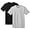Black & Grey, variant on Hanes Red Label Men's FreshIQ ComfortSoft Crewneck T-Shirt (Bonus Pack) (XX-Large, Black & Grey)