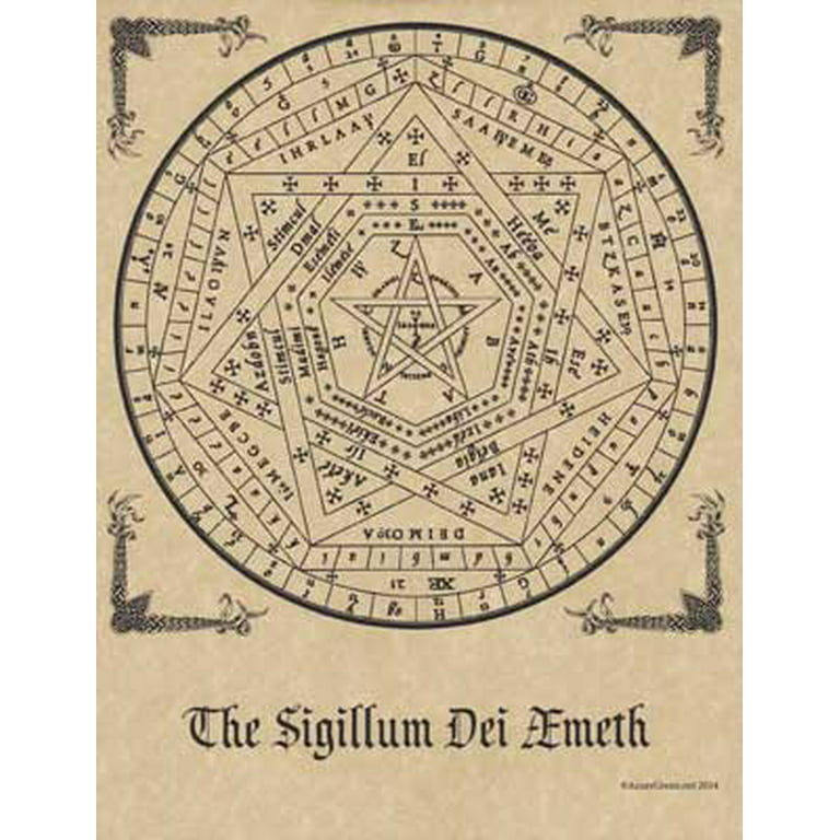 The Magic Seal of Dr. John Dee. The Sigillum Dei Aemeth. by