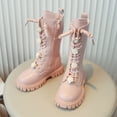 thumbnail image 6 of Kureaily Children Shoes Fashionable Flat Boots Comfortable Soft Sole Leather Children Boots Princess Boots 4-4.5 Years, 6 of 6