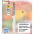 thumbnail image 2 of White Kitchen Knife - 4\u201d Steak and Vegetable Knife - Razor Sharp Pointed Tip, Straight Edge - Color Coded Kitchen Tools by The Kosher Cook, 2 of 5