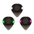 thumbnail image 3 of Qiaoxi 3Pcs LED Light Up Guitar Picks, Luminous Picks, with 3 Colors LED Lights, Thin Flexible Guitar Bass Ukulele Violin Picks, String Musical Instrument Accessories, 3 of 7