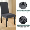 thumbnail image 2 of Dining Chair Covers Set of 4, Stretch Dining Room Cushion Cover Non-Slip Elastic Protectors for Wedding Kitchen Party Hotel, 2 of 6