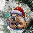 thumbnail image 2 of Personalized Prairie Dog Ornaments 2025, Prairie Dog Xmas Gifts Ideas, Prairie Dog Suncatcher,Prairie Dog Christmas Tree Ornament uD5XRc, 2 of 5