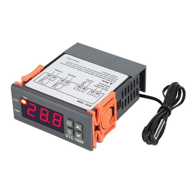 Termostato Digital, microordenador, controlador de temperatura inteligente, interruptor de 220v para máquina de mariscos para incubar acuarios