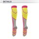 thumbnail image 5 of Calcetines de ciclismo Unique Bargains, transpirables, moldeadores, absorbentes de sudor, calcetines para bicicleta al aire libre, color amarillo y rosa, tamaño M, neutros y universales, 1 par, 5 of 7