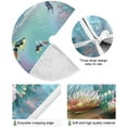 thumbnail image 2 of FMSHPON Sea Fish Xmas Christmas Tree Skirt Stand Mat for Holiday Party Decoration Indoor Outdoor 36 inches, 2 of 6