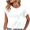 White, variant on Black S WIZUTIZ Tops for Women Retro Cotton Blend Lightweight Tee Ladies Linen Crew Neck Tops Holiday Beach Short Sleeve Oversize Shirts Loose Fit Elegant Tshirt Cotton Linen Solid T-shir