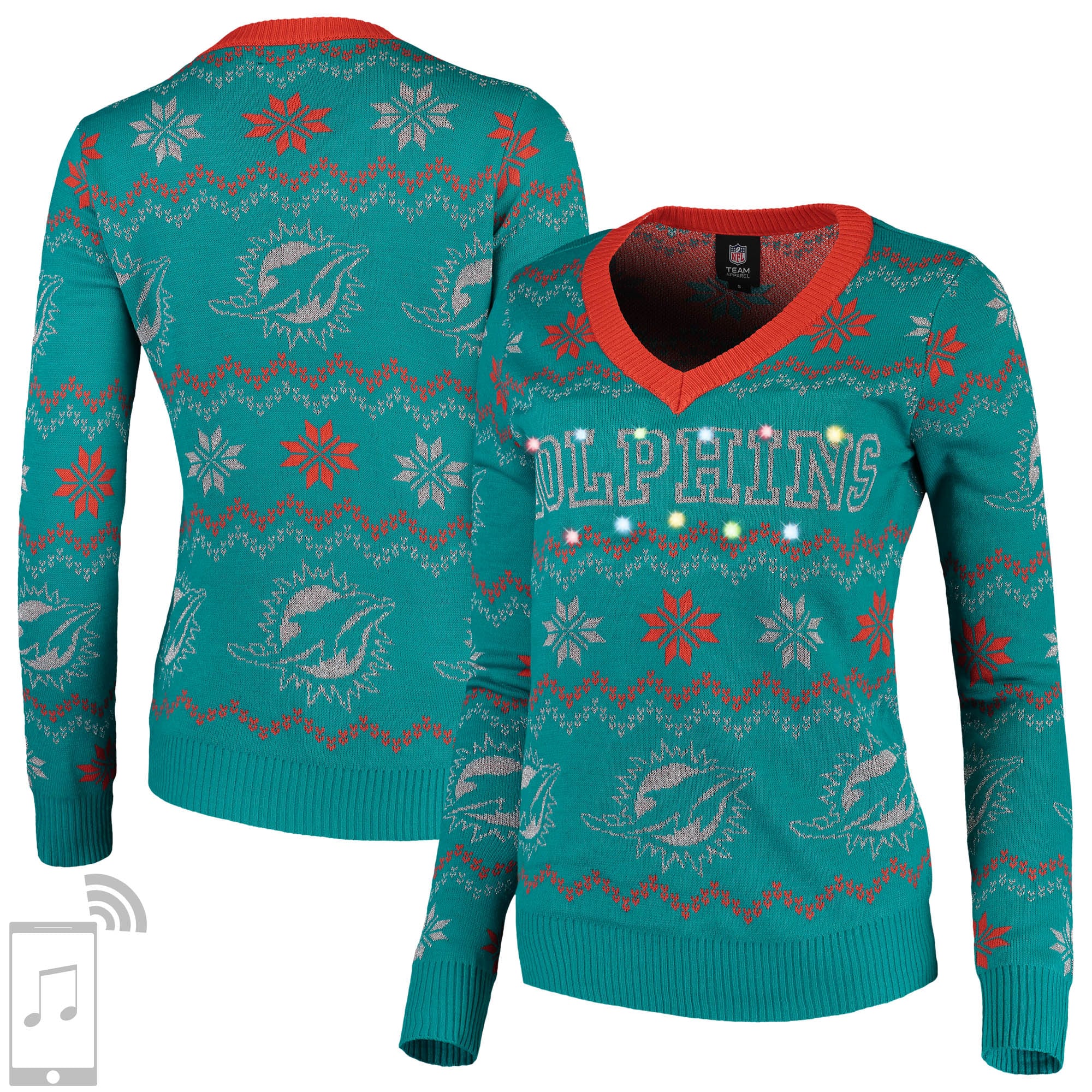 miami dolphins ugly sweater