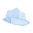 thumbnail image 2 of Neta para la cubierta de cuna de bebé protectora protectora transpirable cubierta portátil portátil para cuna de la sala de Azul, 2 of 9
