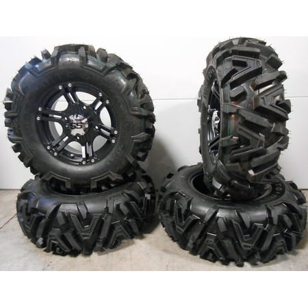 ITP SS212 14 Wheels Black 28 Moto MTC Tires Yamaha Viking Wolverine YXZ1000R CFMoto ZForce 950 UForce 1000