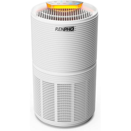 RENPHO Air Purifier for Home Large Room Up to 600 Sq.ft, H13 True HEPA Filter 5-Stage Air Cleaner, Odor Eliminators for 99.97% Allergies, Smoke, Odors, Dust, Pollen, Pets Dander