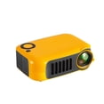 thumbnail image 4 of Proyector TRANSJEE Mini proyector LCD portátil compatible con 1080P Tarjeta TF Dispositivos USB HiFi Audio estéreo Proyector de cine en casa Naranja Enchufe de EE. UU. TRANSJEE Proyector, 4 of 7