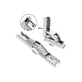 thumbnail image 2 of Bisagras plegables de 90 grados para puerta de acero inoxidable, invisibles, con 16 tornillos, para armario de cocina, 4 unidades, 2 of 5