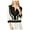 Black - ecrublack, variant on Rachel Zoe Womens Alissa Embellished Fringe Jacket, Black, 8