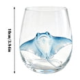 thumbnail image 7 of 2026 Artisanal Manta Ray Clear Glass Cup, Stemless Wine Glasses, Handcrafted Marine Animal Bar Glass, Home Decor Gift for Friends Family Ocean Lovers, 7 of 7