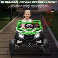 thumbnail image 5 of Joyracer 4WD 24 Volt Ride on Toys, 2 Seater Power UTV Wheels with Remote, Outdoor Toys with 4x200W Motor, LED Light, Bluetooth, Spring Suspension, Green, 5 of 8
