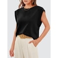 thumbnail image 3 of YATELLE Cap Sleeve Tops for Women Summer Top Basic Tee Shirts Casual Tank Loose Fit 2025 Fashion, 3 of 5