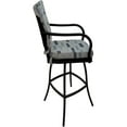 thumbnail image 3 of Outdoor or Indoor Extra Tall Bar Stool 34" Ofir - B-W Blue Beige - Black, 3 of 8