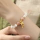 thumbnail image 2 of Pulsera con forma de mariposa de plata 925 para mujer con perlas, 2 of 2