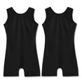 thumbnail image 1 of Maillots de gimnasia EQSJIU para niñas con pantalones cortos, 2 paquetes, tallas 6 y 7, 1 of 7