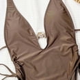 thumbnail image 5 of Enjoytime Women Bikini Set Halter Ring Triangle Two Piece Swimsuit Side Tie Bathing Suits, 5 of 6