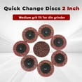 thumbnail image 3 of findmall 50Pcs 2 Inch Maroon Quick Change Surface Prep Conditioning Discs, Medium Grit for Cleaning, Finishing and Deburring on All Metals, 3 of 7
