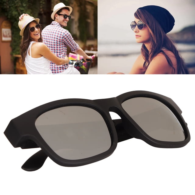 Lunettes Intelligentes, Portée de Réception 33 Pieds Stéréo à Réduction de Bruit, Lunettes de Soleil Sans Fil, Lunettes Intelligentes pour Hommes, Lunettes avec Écouteurs pour le Cyclisme, la Course, la Conduite, la Pêche