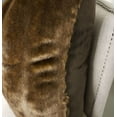 thumbnail image 4 of Thomas Collection Brown Tissavel Char-pei Chinchilla Faux Fur Pillow -17455, 4 of 4