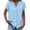 Black #200, variant on Button Down Shirts for Women Short Sleeve Tops V Neck Collar Solid Color Blouses Business Casual Outfits Blue 2XL