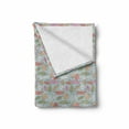 thumbnail image 2 of Leaves Soft Flannel Fleece Throw Blanket, Pastel Colored Fall Tree Foliage Falling Leaves in the Autumn Season Themed Print, Cozy Plush for Indoor and Outdoor Use, 50" x 70", Multicolor, by Ambesonne, 2 of 6