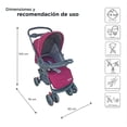 thumbnail image 4 of Carriola D'Bebé Star Baby Rosa Palido D'Bebé Mango Reversible Portabebé Multifuncional, 4 of 6