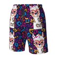 thumbnail image 4 of Logiee Llama Alpaca Print Mens Swim Trunks Quick Dry Board Shorts,Breathable Hawaii Beach Shorts Swimwear Bathing Suits-3X-Large, 4 of 6