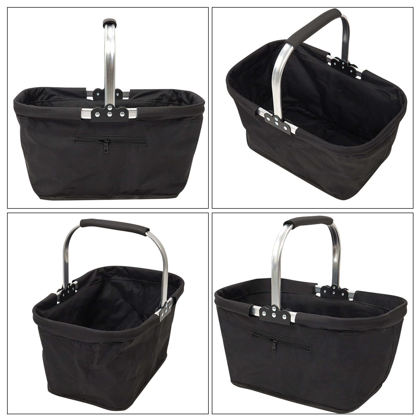 Vauban Folding shopping basket-portable foldable grocery/canvas storage basket, suitable for family, beach and travel