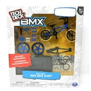 Tech Deck BMX Bike Shop with Accessories and Storage Container - Design Your Way Bike Toy - Blue and Black