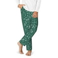 thumbnail image 2 of Xecao Green Christmas Print Teenagers' Pajama Pants Long Sleep Pants Soft Elastic Waist Pajama Bottoms Elastic waist with 2 Pockets 5-16 Years-XS(5-6), 2 of 6