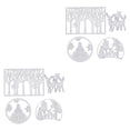 thumbnail image 3 of Bewildely 4 Pieces Christmas Dies Snowflake Pattern Rust-proof Steel Card Mold Making High-carbon Paper Stenciling for Embossing Type1 NO1, 3 of 6