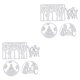 thumbnail image 2 of Matsuzay 4 Pieces Christmas Dies Snowflake Pattern Rust-proof Steel Card Mold Making High-carbon Paper Stenciling for Embossing Type1 NO1, 2 of 6