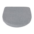 thumbnail image 1 of Cojín para silla con lazos para sillas de comedor, 43 x 42 cm, antideslizante, para cocina. Gris claro, 1 of 9
