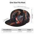 thumbnail image 4 of Zufioo Cool Tiger Print Flat Brim Baseball Cap, Sun Protection, Sweat Absorption, Adjustable Sports Cap, Suitable for Men and Women in All Seasons, 4 of 7