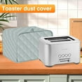 thumbnail image 3 of JOONOR Polyester Quilted Toaster Cover for 4 Slice Toaster, Kitchen Small Appliance Cover Fingerprint and Greasy Protection, Machine Washable Toaster Dustproof Cover. (Grey, 12 x 11 x 8.5 in), 3 of 5