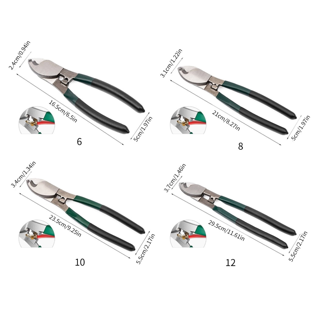 ANXPTIME Cable Cutters High Leverage Cable Cutter Heavy Duty Industrial Strength Electrical Wire Cutters for Cutting Aluminum